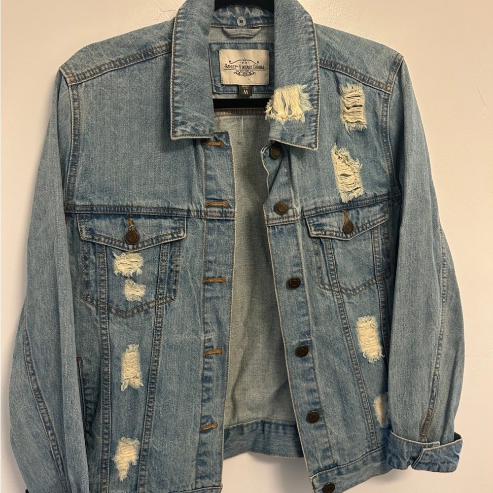 Distressed Denim Jacket